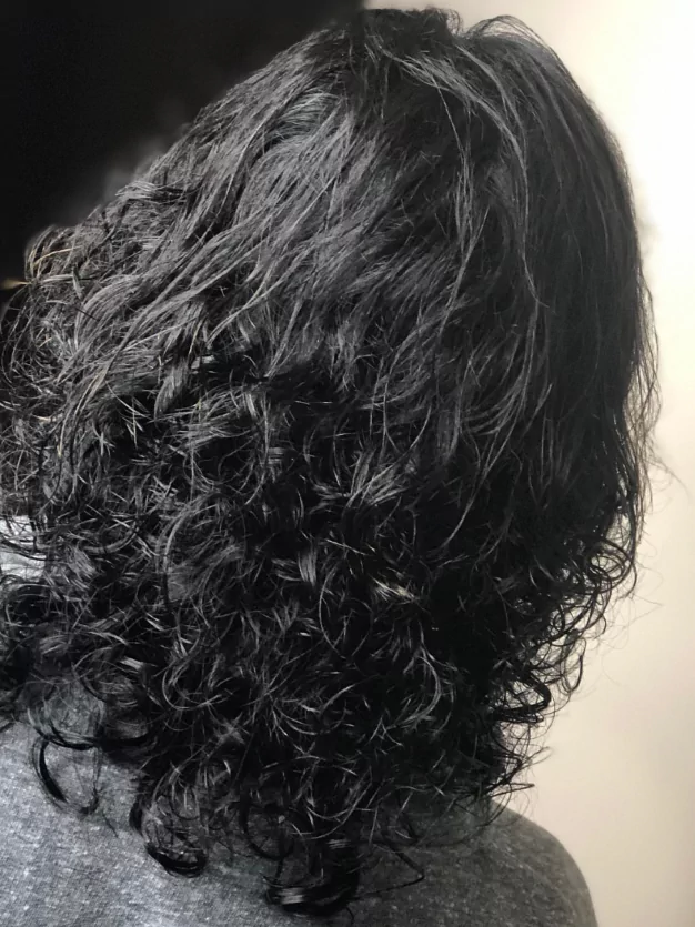 Hair curly cut and textured service result